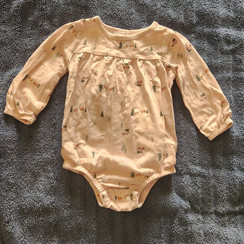 Adorable Winter Theme Baby Onesie